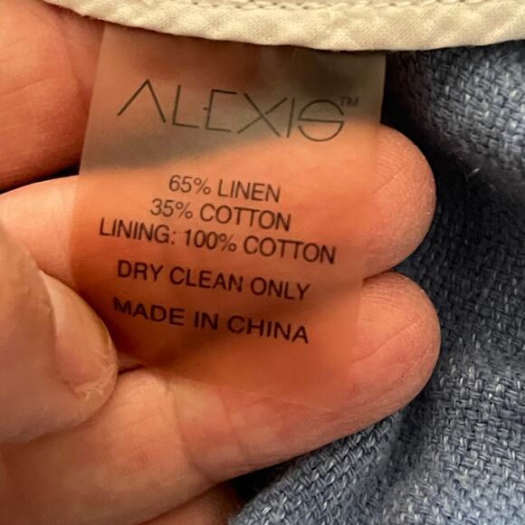 ALEXIS Judith Linen & Cotton Ruffled Mini Dress Fit & Flare Size Large - Picture 6 of 10